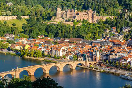 Heidelberg and the river Neckar